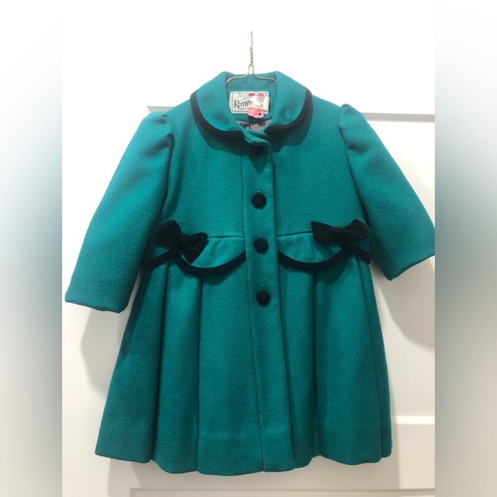 2T Girls Vintage Rothschild Wool Coat Jacket